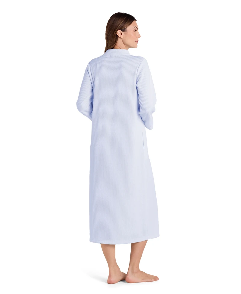 Miss Elaine Women's Zipper Short Robe