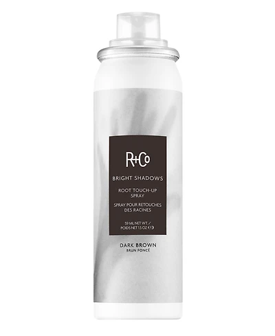 R+Co Bright Shadows Root Dark Brown Touch Up Spray, 1.5 oz.