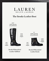 Lauren Ralph Women's Brooke Ii Burnished Leather Tall Boots