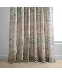 Half Price Drapes River Abstract Textured Printed Cotton Curtain