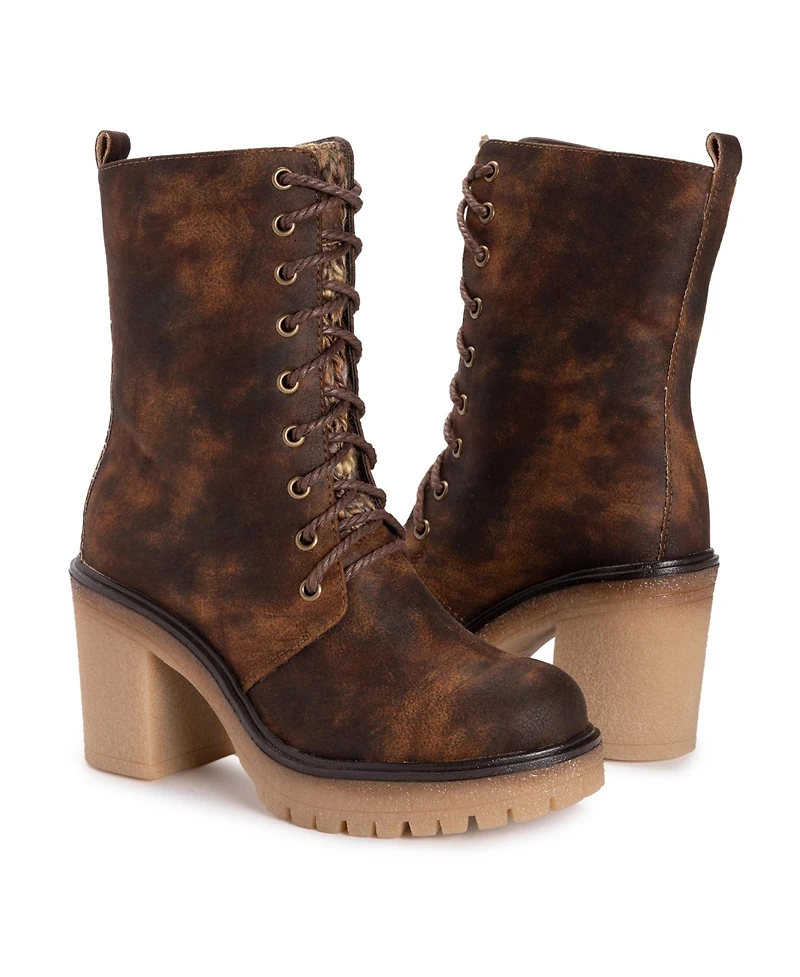Muk Luks Women's Riser Jazz Heeled Boots