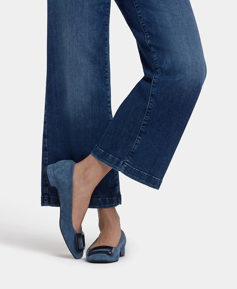 Nydj Women's Teresa Wide Leg Ankle Hem Jeans