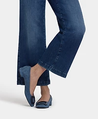 Nydj Women's Teresa Wide Leg Ankle Hem Jeans