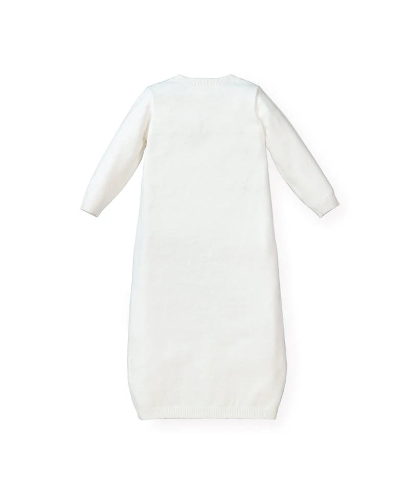 Hope & Henry Baby Boys Sweater Gown and Bonnet Set