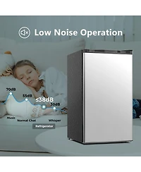 Euhomy 3.2 Cu.Ft Single Door Mini Fridge with Freezer