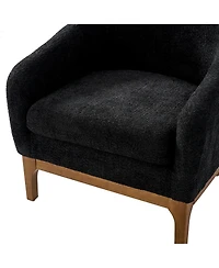 Hulala Home Augus Modern Boucle Armchair Chair with Adjustable Feet
