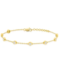 Forever Grown Diamonds Lab-Grown Diamond Bracelet (1 ct. t.w.) Sterling Silver (also 14k Gold Plated Silver)