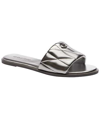 Coach Women's Holly Signature Jacquard Slip-On Sandals