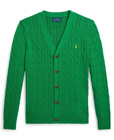 Polo Ralph Lauren Boys 8-20 Cable-Knit V-Neck Cardigan