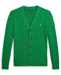 Polo Ralph Lauren Boys 8-20 Cable-Knit V-Neck Cardigan
