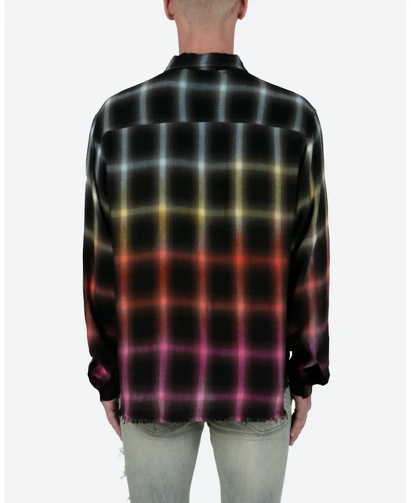 Loiter Men's mnml Ombre Flannel Shirt