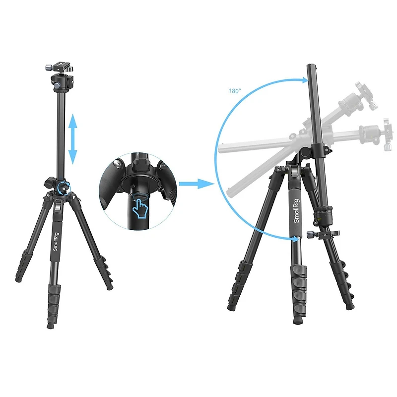 SmallRig CT25 Professional Overhead 5-Section Aluminum Camera Tripod