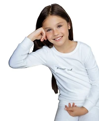 NoggiWear Big Girls Velour Patch 2-Piece Loungewear Set