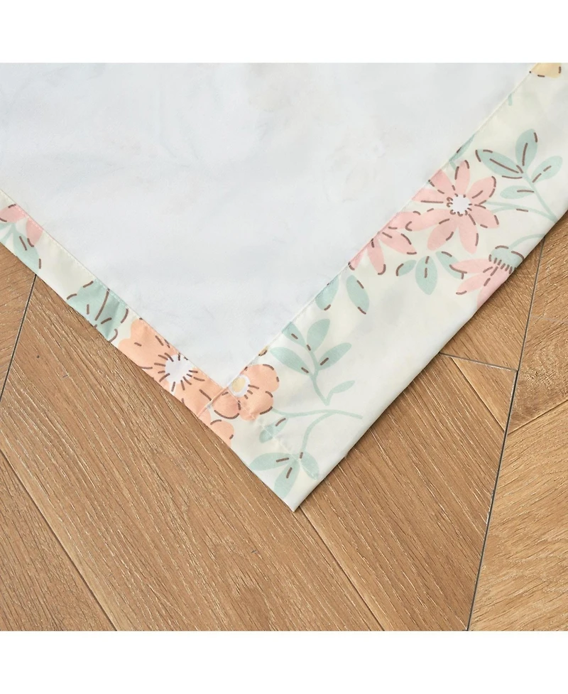 Greenland Home Fashions Chloe Light Filtering Semi Sheer 3" Rod Pocket Window Valance 84" x 16" Pastel