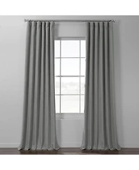 Half Price Drapes Textured Italian Faux Linen Hotel Blackout Curtain