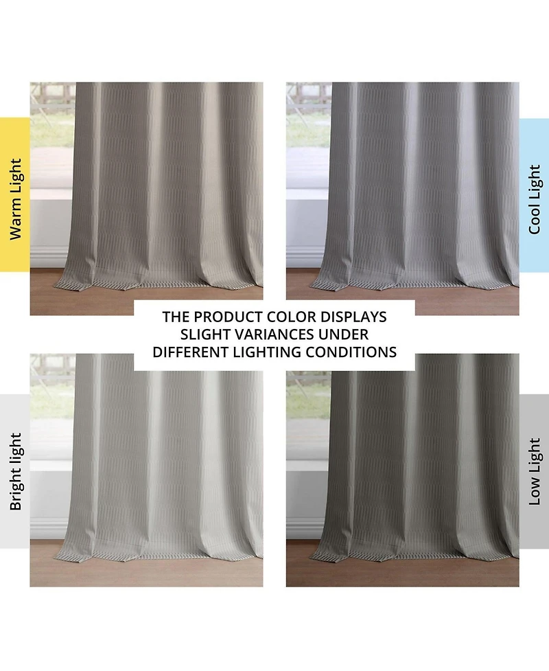 Half Price Drapes Abstract Grommet Lounge Embossed Velvet Room Darkening Curtain