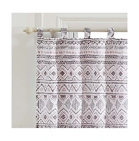 Barefoot Bungalow Greenland Home Fashions Barefoot Bungalow Denmark Simple Geometric Motifs Window Panel and Tie
