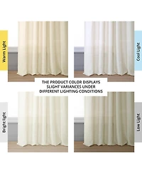 Half Price Drapes Deluxe French Linen Curtain