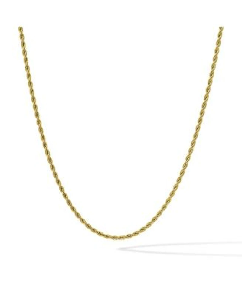 Vincero Rope Necklace 3mm Gold 21 X22 Without Engraving