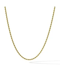 Vincero Rope Necklace 3mm Gold 21 X22 Without Engraving
