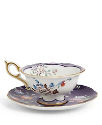 Wedgwood Wonderlust Midnight Crane Teacup & Saucer