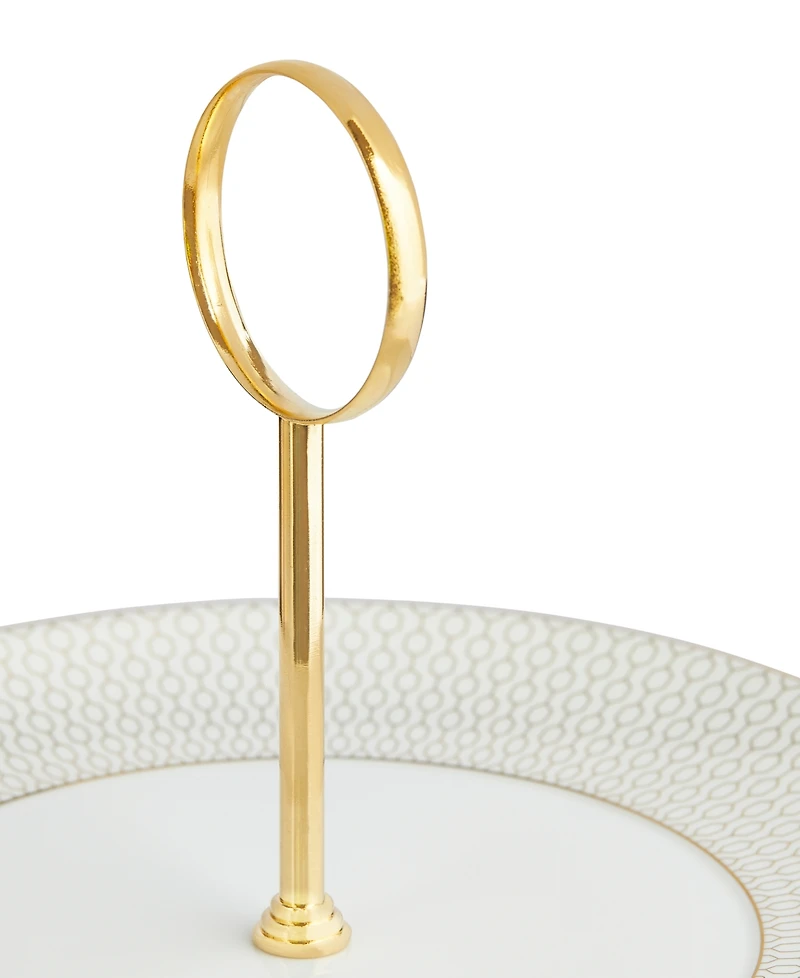 Wedgwood Gio Gold Two-Tier Cake Stand