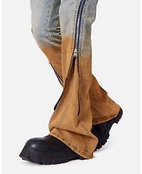 Loiter Men's D519 Zipper Flare Denim Jeans