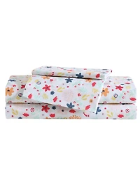 Eddie Bauer Colorful Floral Microfiber -Pc. Sheet Set