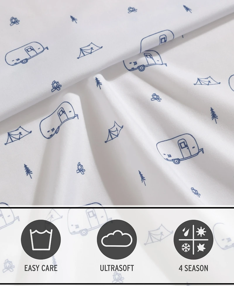 Eddie Bauer Travel Trailer Microfiber -Pc. Sheet Set