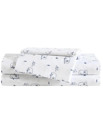 Eddie Bauer Travel Trailer Microfiber 3-Pc. Sheet Set, Twin Xl