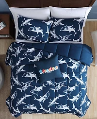 Eddie Bauer Vinny and Shark Friends Microfiber 4-Pc. Comforter Set, Full/Queen