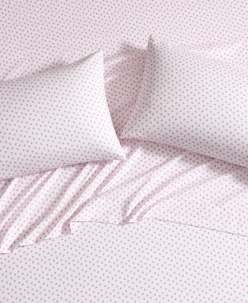 Laura Ashley Sweet Lady Bugs Microfiber -Pc. Sheet Set
