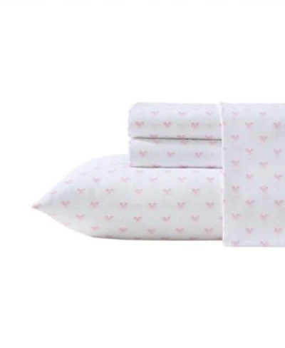 Laura Ashley Lovely Bows Microfiber Sheet Sets