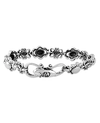 American West Jewelry Sterling Silver Concha Link Bracelet