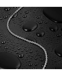 Vincero Rope Necklace - 3mm - Silver 21" - Without Engraving