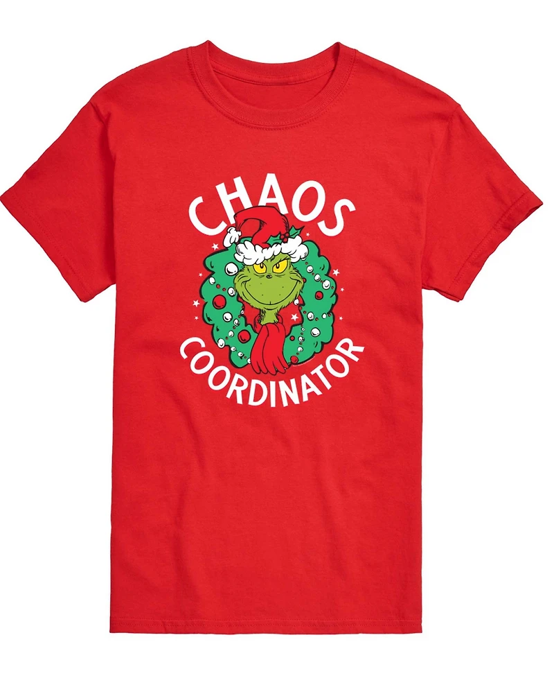 Airwaves Men's Grinch Chaos Coordinator Graphic Crewneck T-Shirt