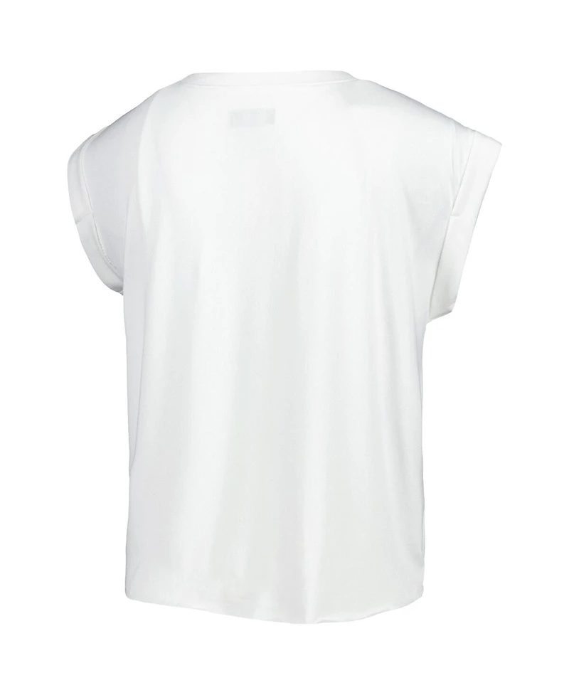 Concepts Sport 2-Piece Women's White/Cream New Orleans Saints Montana Knit Top and Shorts Sleep Set