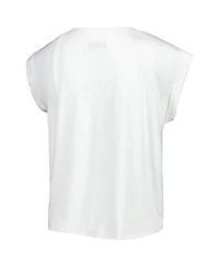 Concepts Sport 2-Piece Women's White/Cream New Orleans Saints Montana Knit Top and Shorts Sleep Set