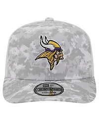New Era Men's Gray Minnesota Vikings Salute to Service Fan Pack 9SEVENTY Trucker Adjustable Hat