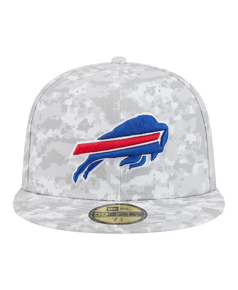 New Era Men's White Buffalo Bills 2025 Salute to Service Fan Pack 59FIFTY Fitted Hat