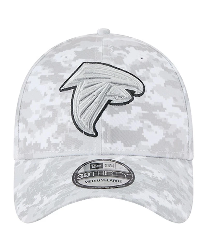 New Era Men's White Atlanta Falcons 2025 Salute to Service Digital Camo Fan Pack 39THIRTY Flex Hat