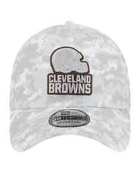 New Era Men's White Cleveland Browns 2025 Salute to Service Digital Camo Fan Pack 39THIRTY Flex Hat