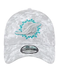 New Era Men's White Miami Dolphins 2025 Salute to Service Digital Camo Fan Pack 39THIRTY Flex Hat