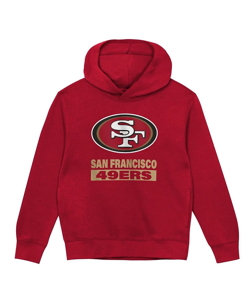 Outerstuff Toddler Scarlet San Francisco 49ers Back to Basics Hoodie