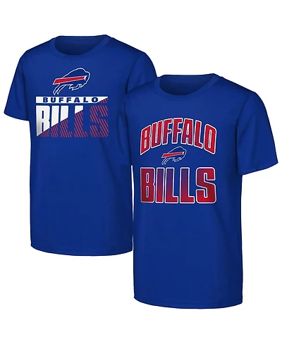 Outerstuff Big Boys and Girls 2-Pack Royal Buffalo Bills Never Quit T-Shirt Set