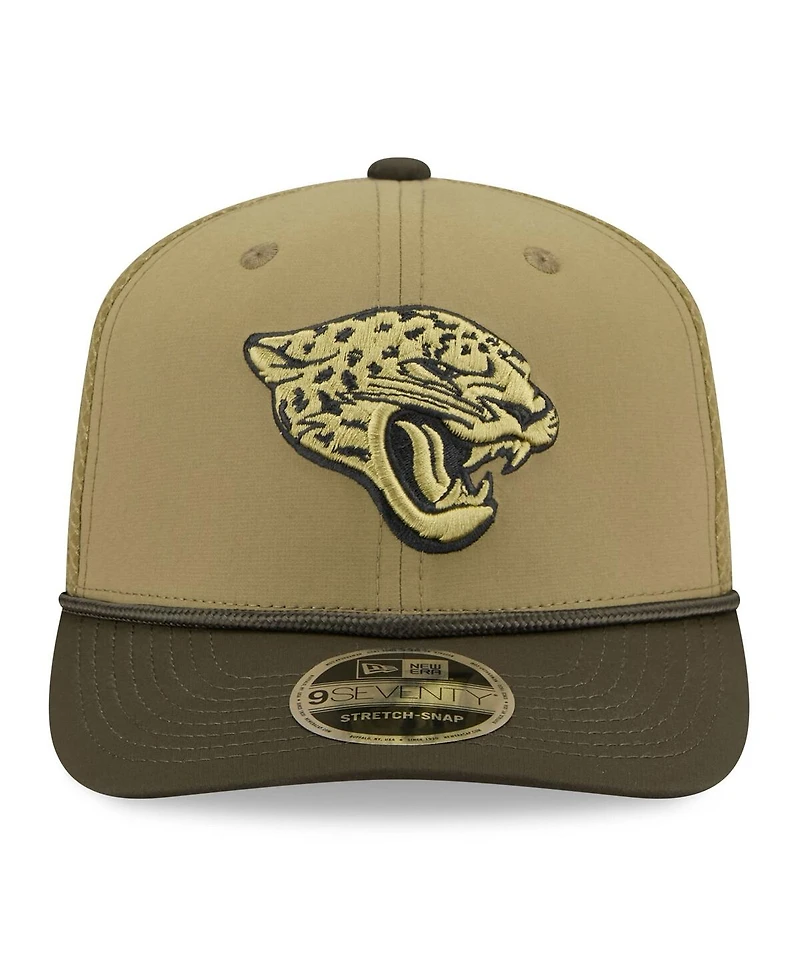 New Era Men's Green Jacksonville Jaguars 2025 Salute to Service 9SEVENTY Adjustable Hat