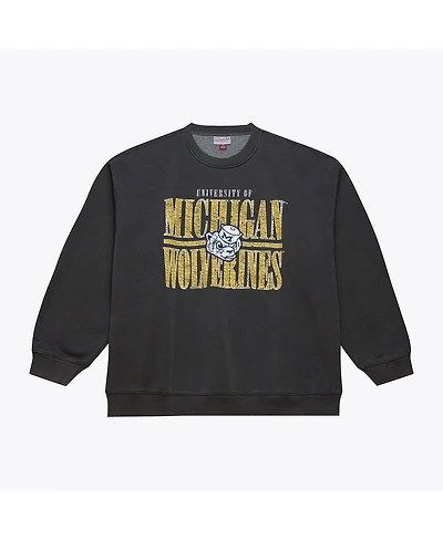 Men's Black Michigan Wolverines Downtown Fleece Sweatshirt