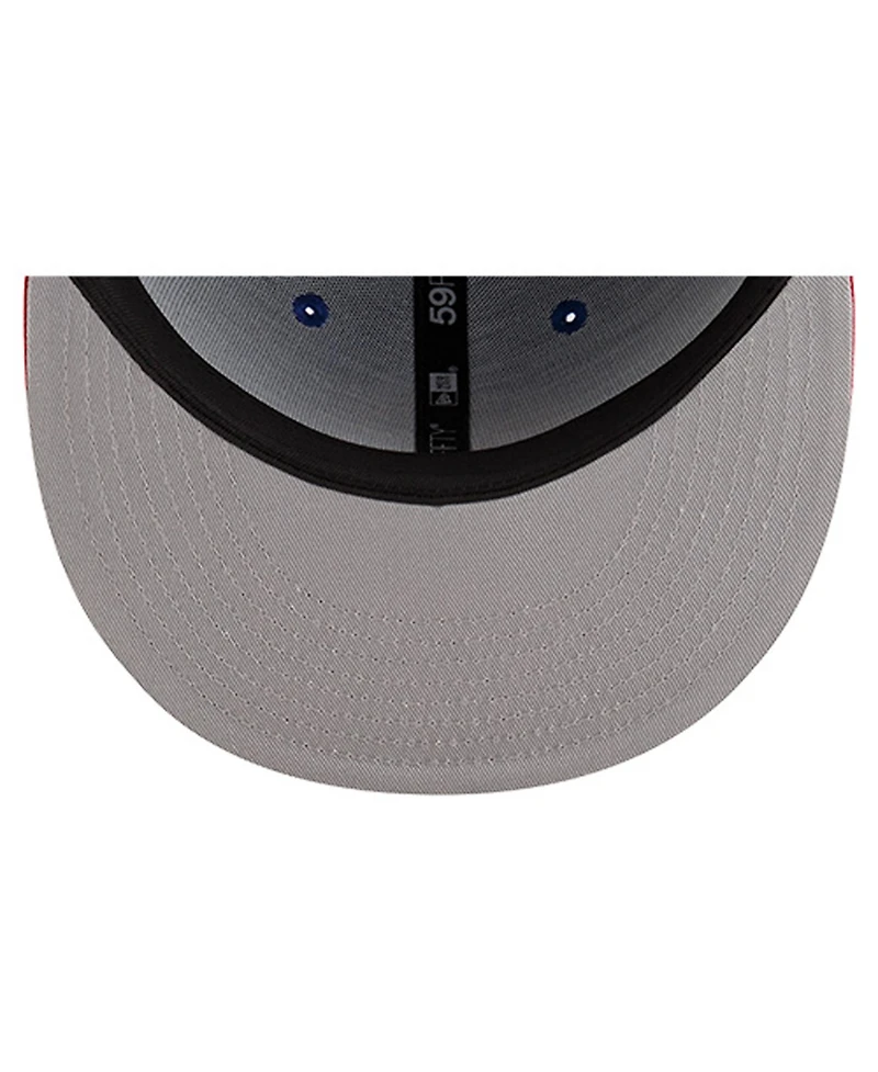 New Era Men's Blue Denver Nuggets Statement Edition Jersey Hook 59Fifty Fitted Hat