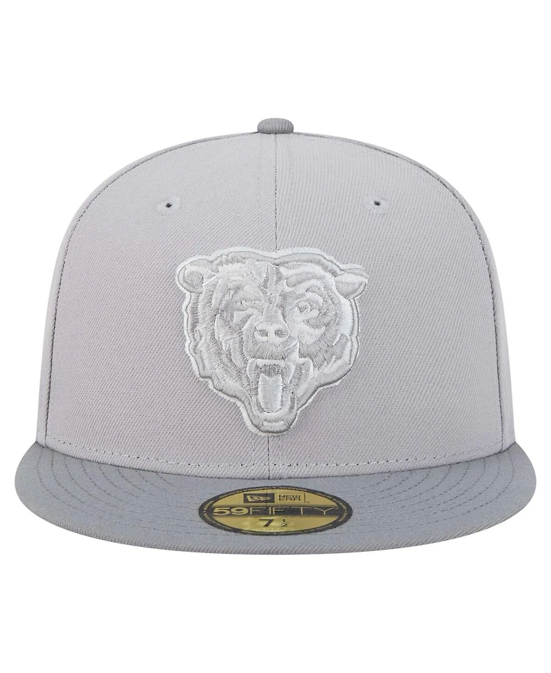 New Era Men's Gray/Graphite Chicago Bears Iron Cloud 59FIFTY Fitted Hat