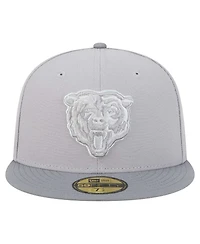 New Era Men's Gray/Graphite Chicago Bears Iron Cloud 59FIFTY Fitted Hat